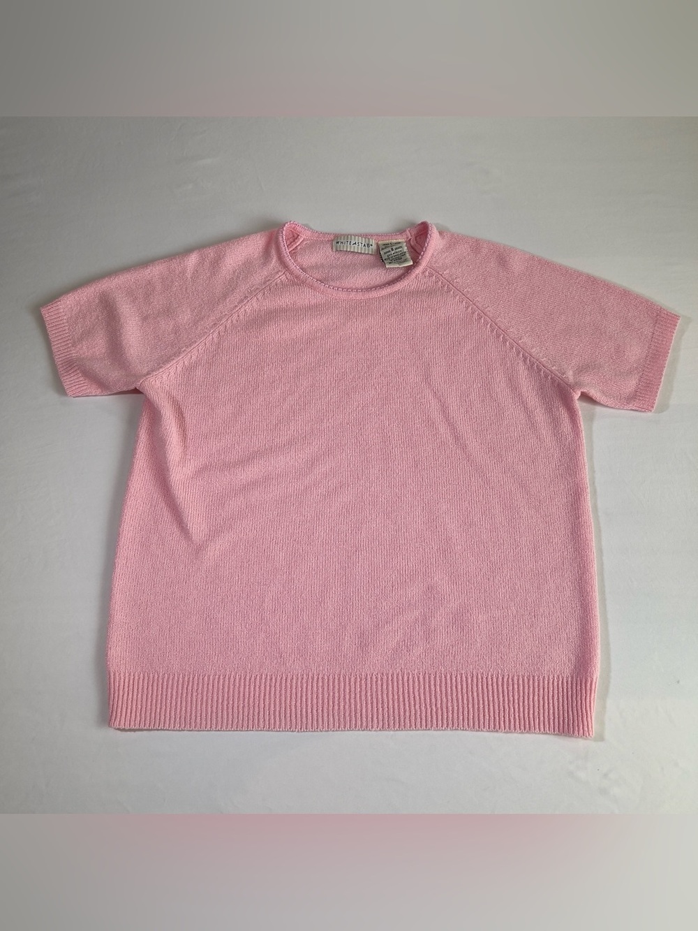 Soft Pink Short-Sleeve Knit Top - Kids